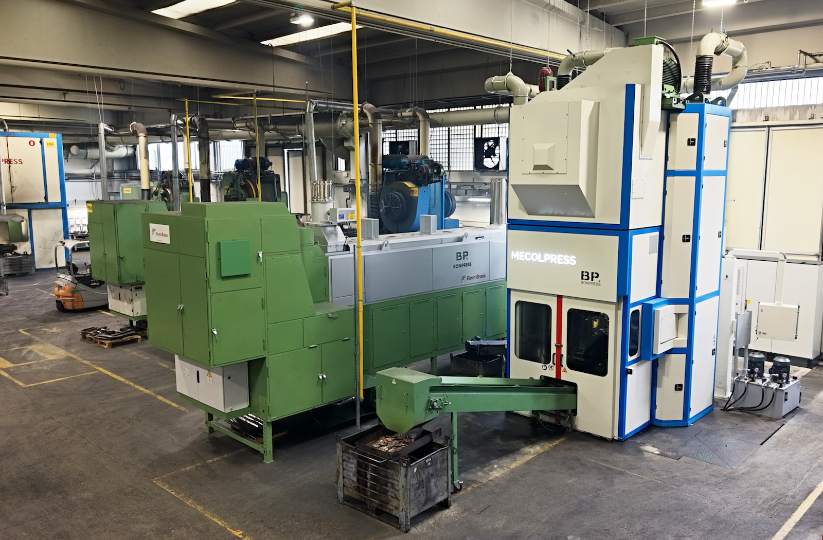 Brass hot stamping and forging plant